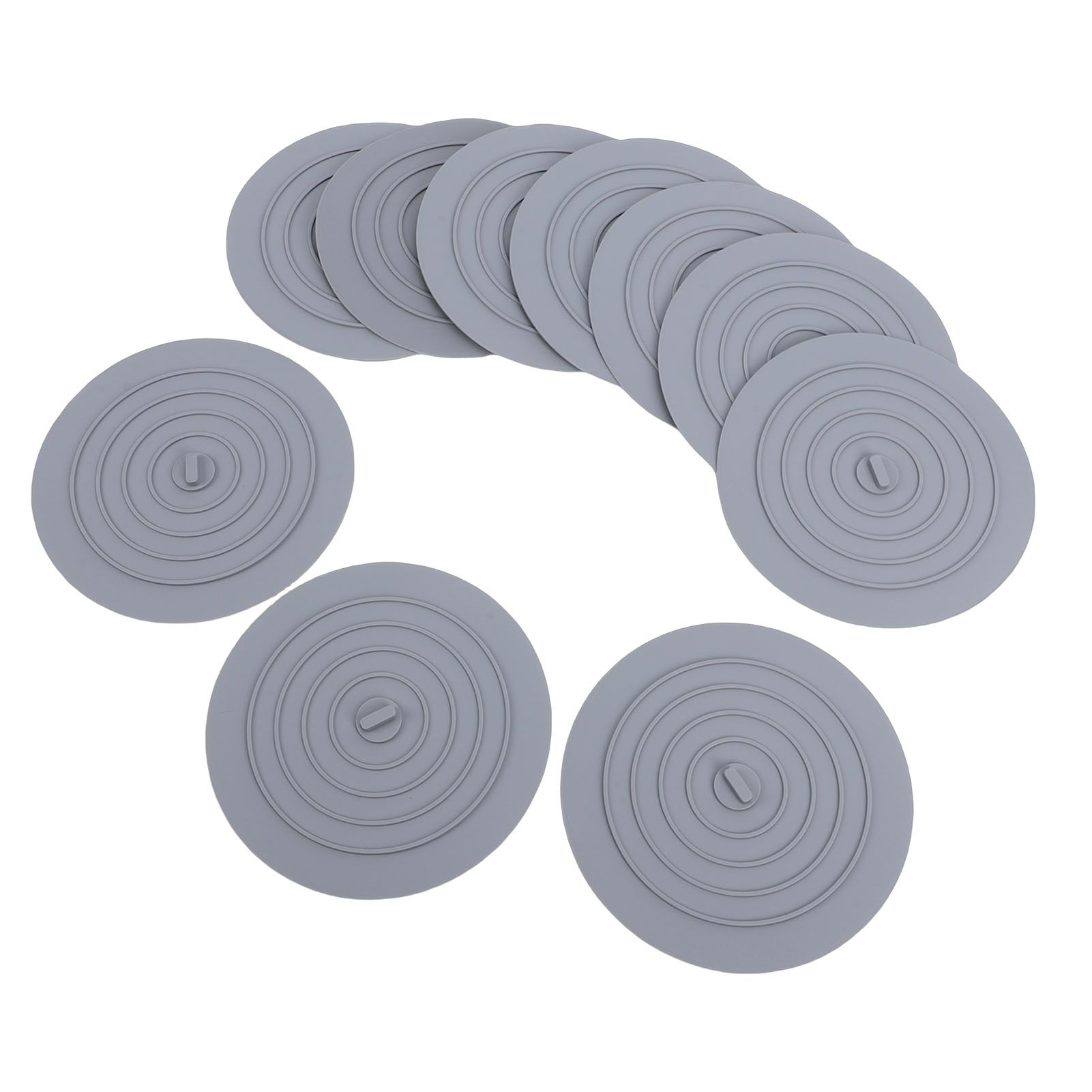 10pcs Tub Stopper Silicone Drain Plug Hair Stopper Cover Kitchen Gadgets view 9