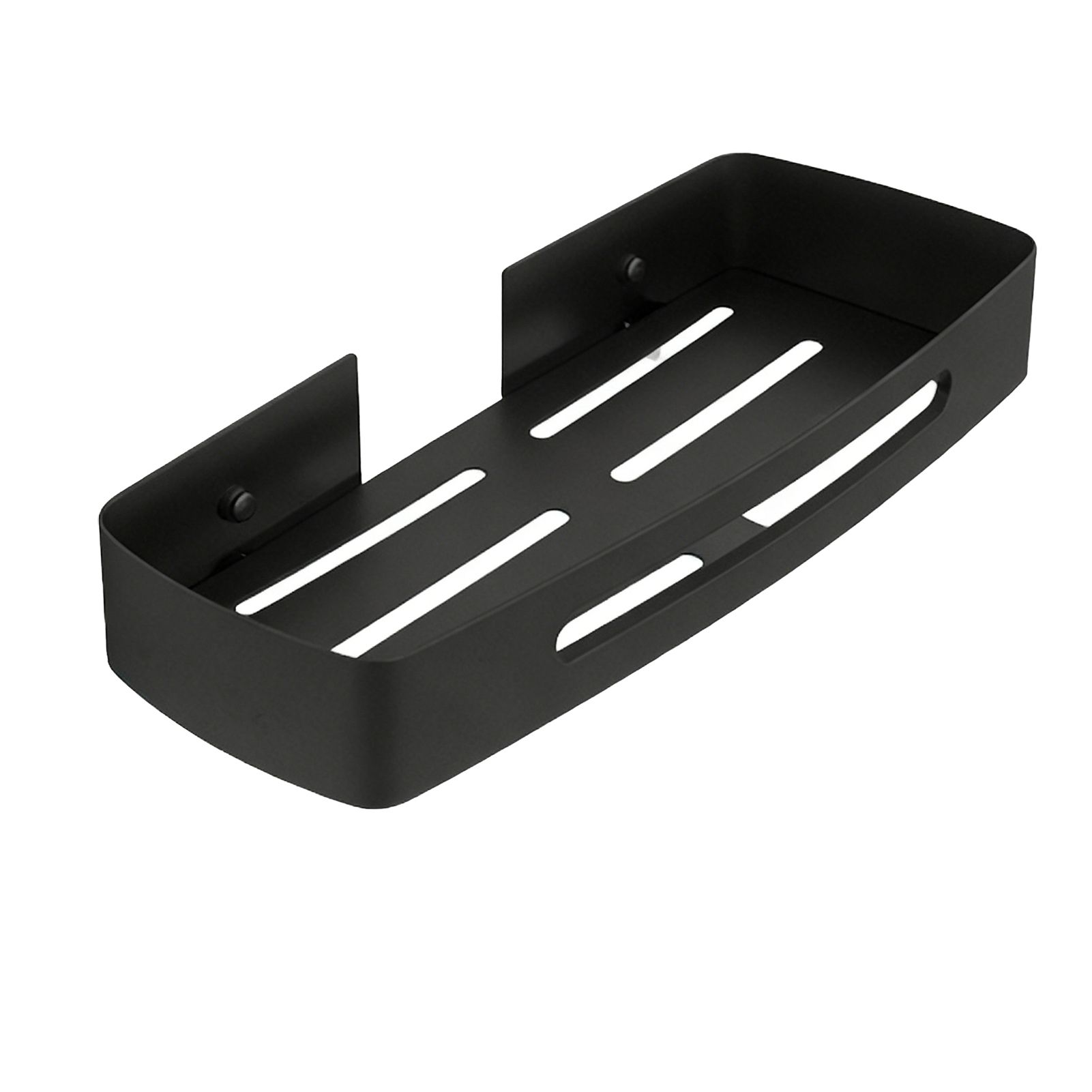 Bathroom Storage Shelf Stainless Steel Wall Mounted Rectangular Drain Rack for — image 1