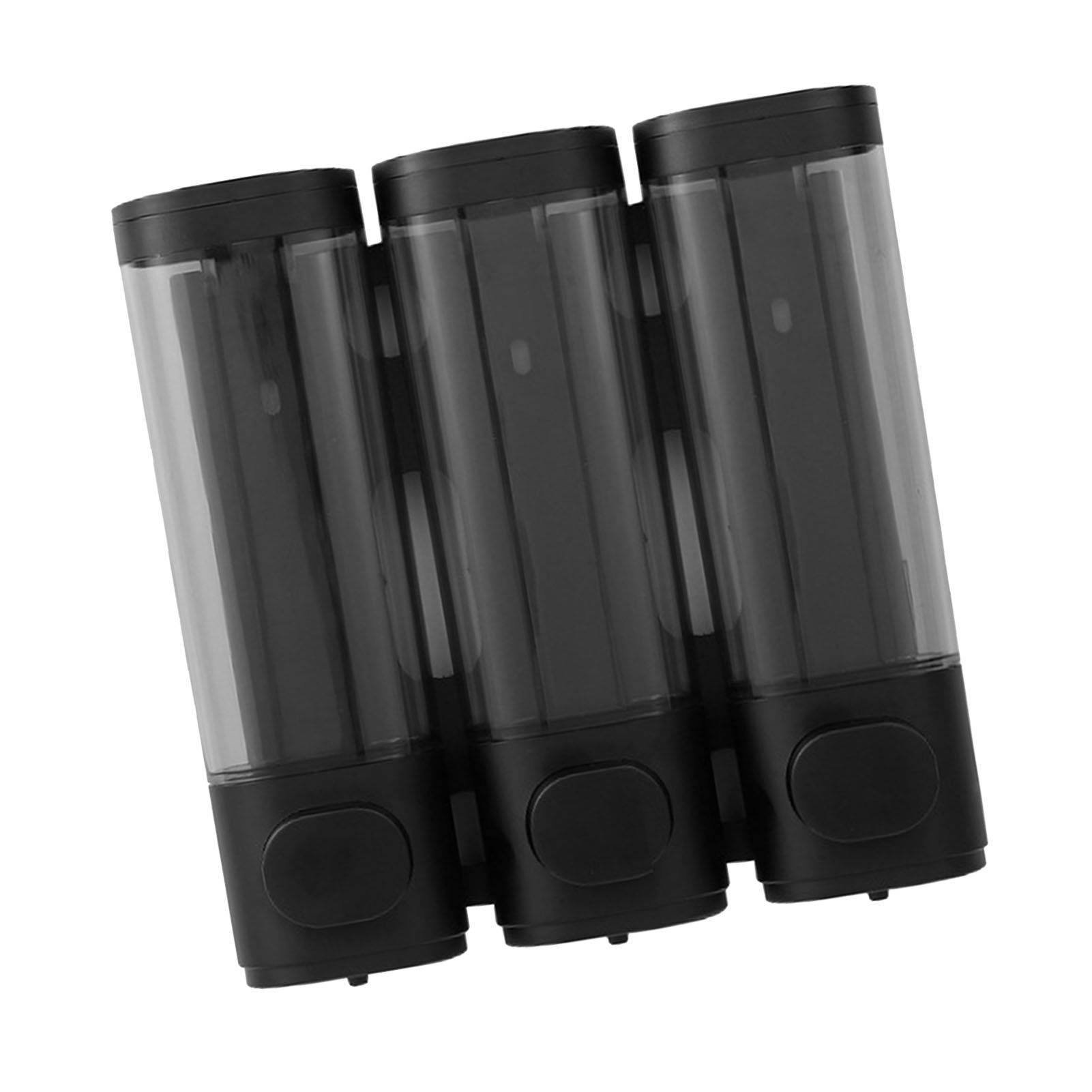 3 Chamber Shower Soap Dispenser 3x300ml Capacity Wall Mounted Shampoo and