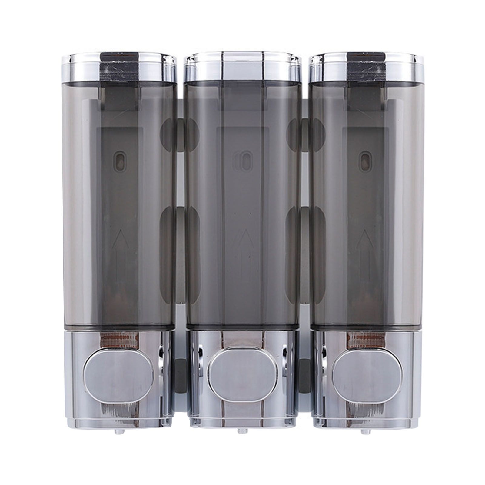 3 Chamber Shower Soap Dispenser 3x300ml Capacity Wall Mounted Shampoo and view 3