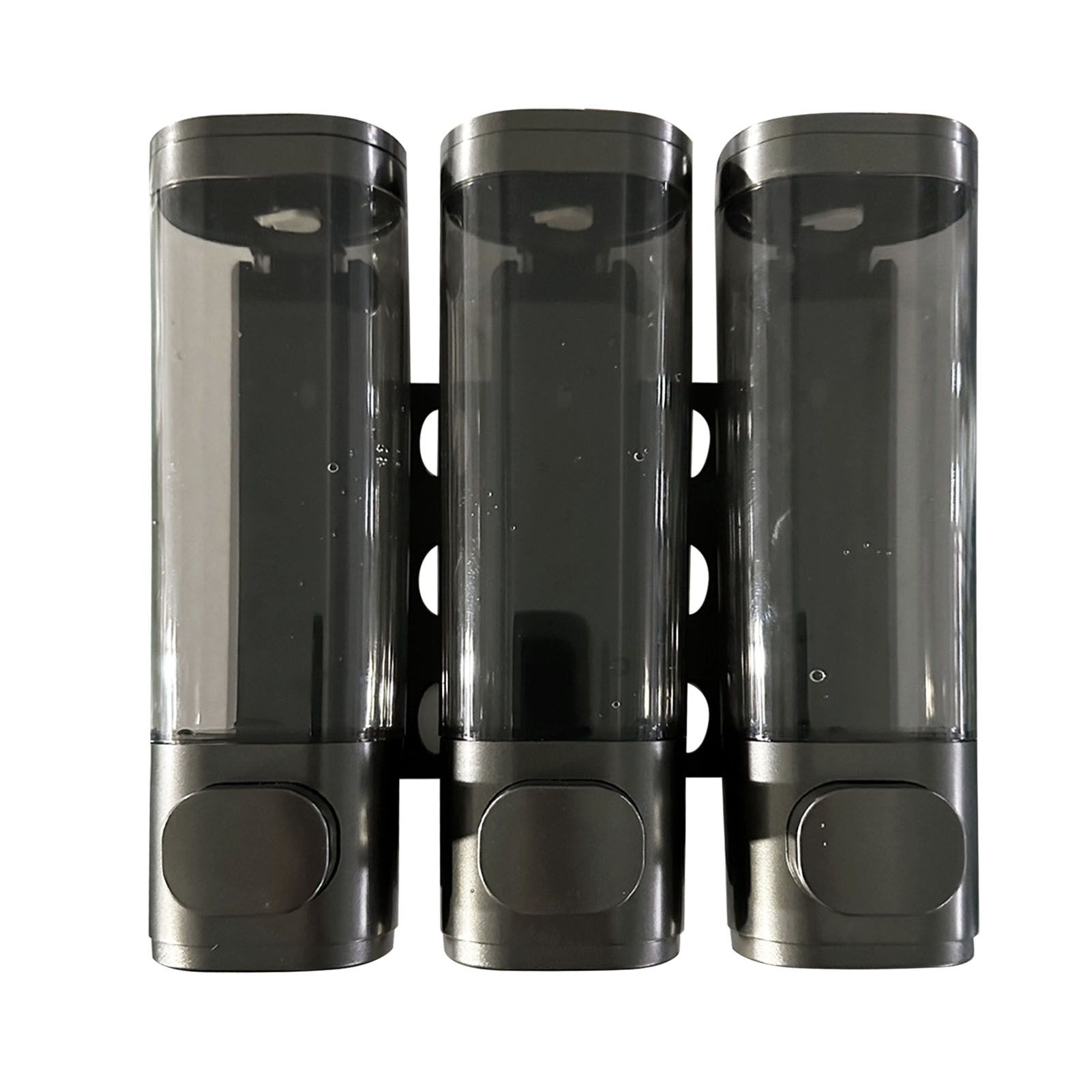 3 Chamber Shower Soap Dispenser 3x300ml Capacity Wall Mounted Shampoo and view 3