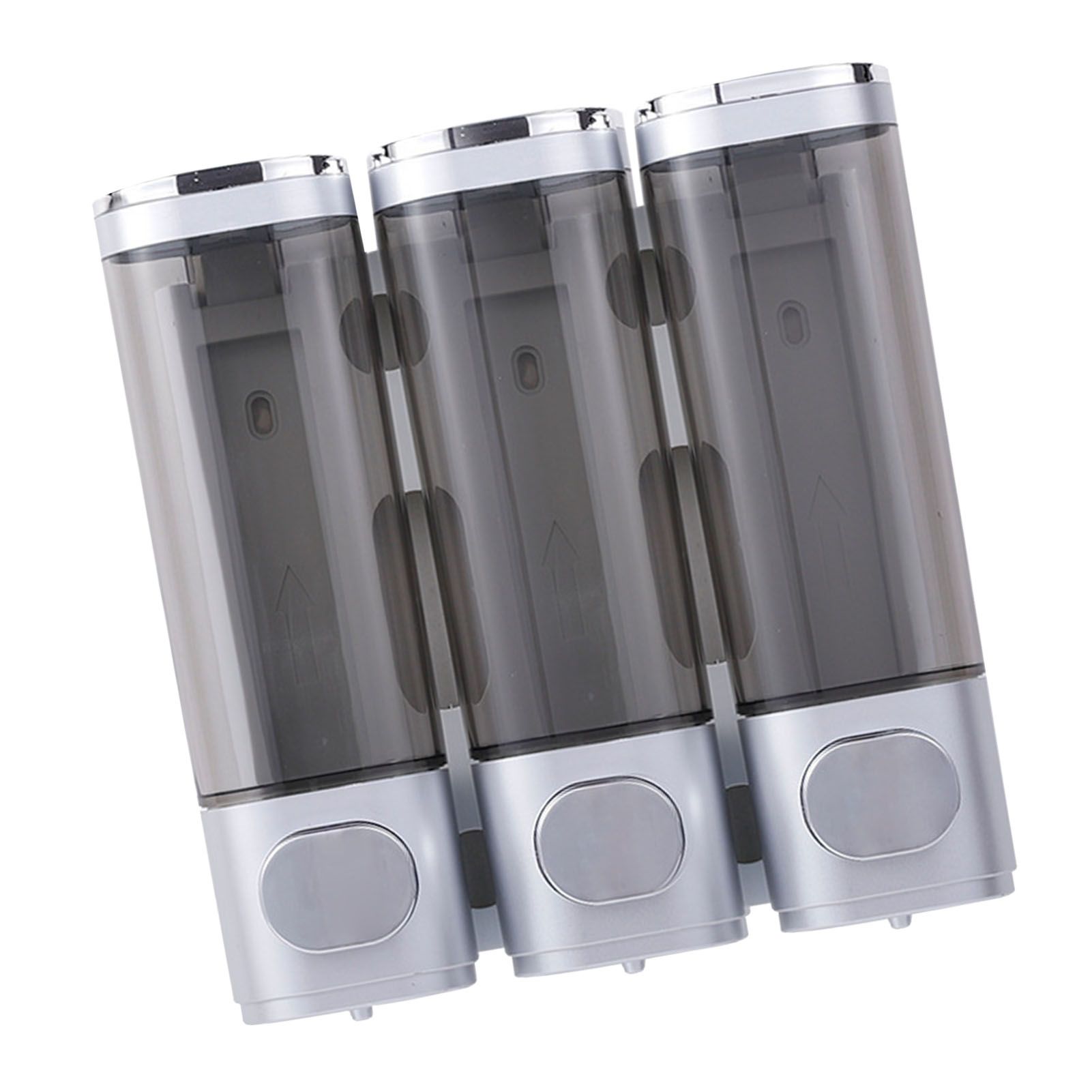 3 Chamber Shower Soap Dispenser 3x300ml Capacity Wall Mounted Shampoo and