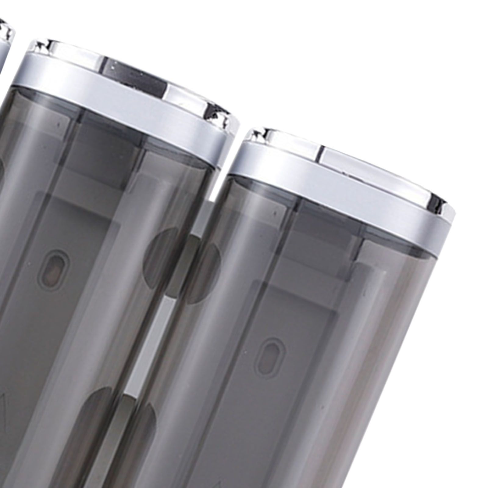3 Chamber Shower Soap Dispenser 3x300ml Capacity Wall Mounted Shampoo and view 5