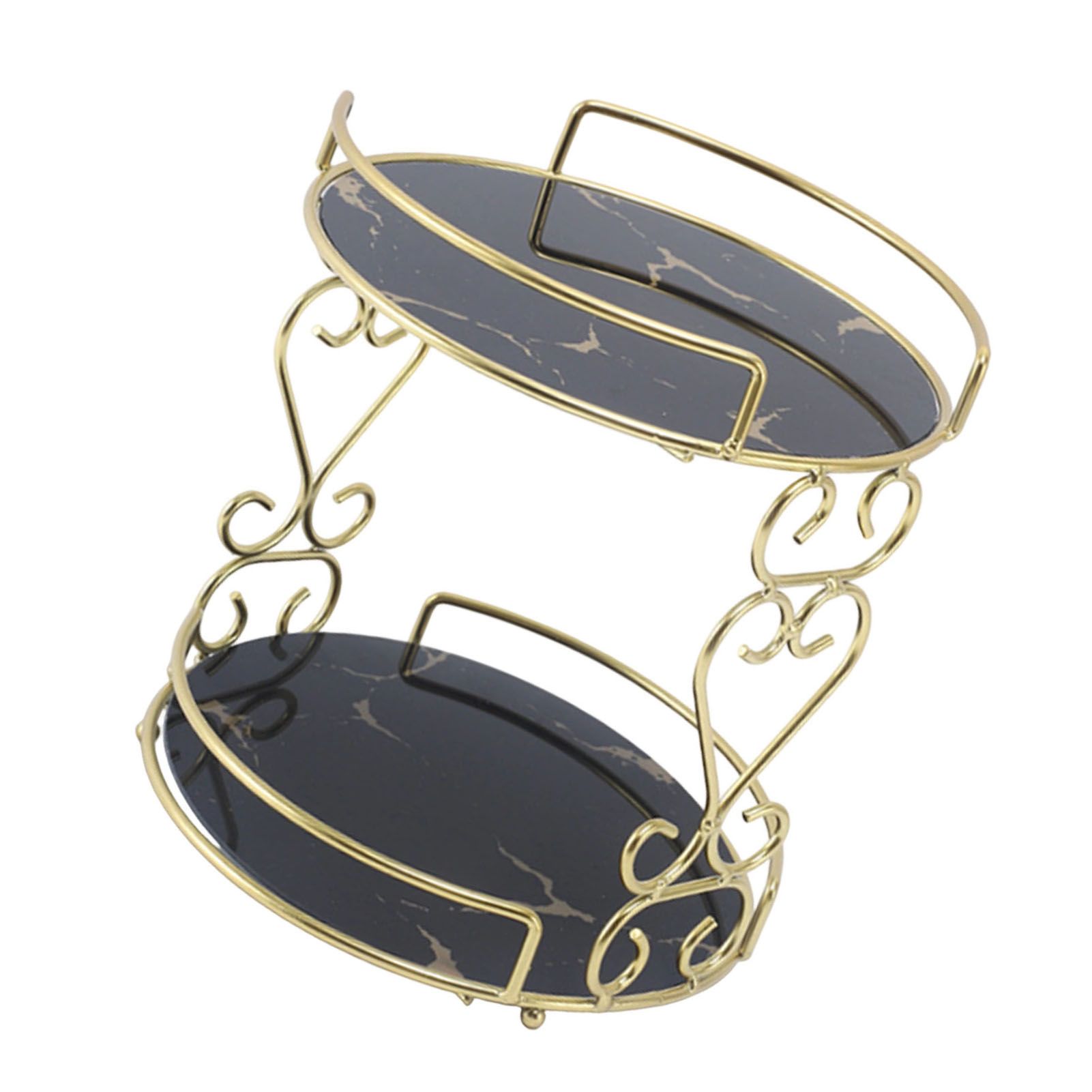 Cosmetic Storage Rack 2 Tier Makeup Organizer Shelf Bathroom Vanity Tray view 3