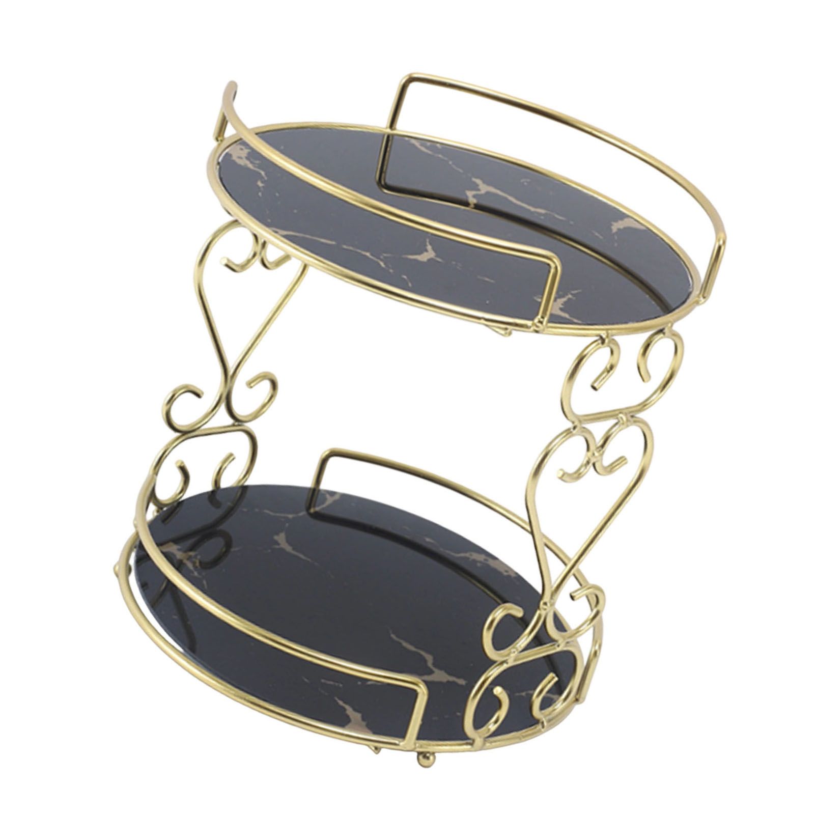 Cosmetic Storage Rack 2 Tier Makeup Organizer Shelf Bathroom Vanity Tray view 4