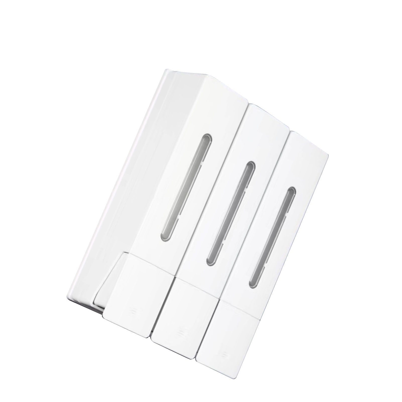Wall Mounted Shampoo Conditioner Dispenser 1200ml 3 Chamber Shower Soap view 4