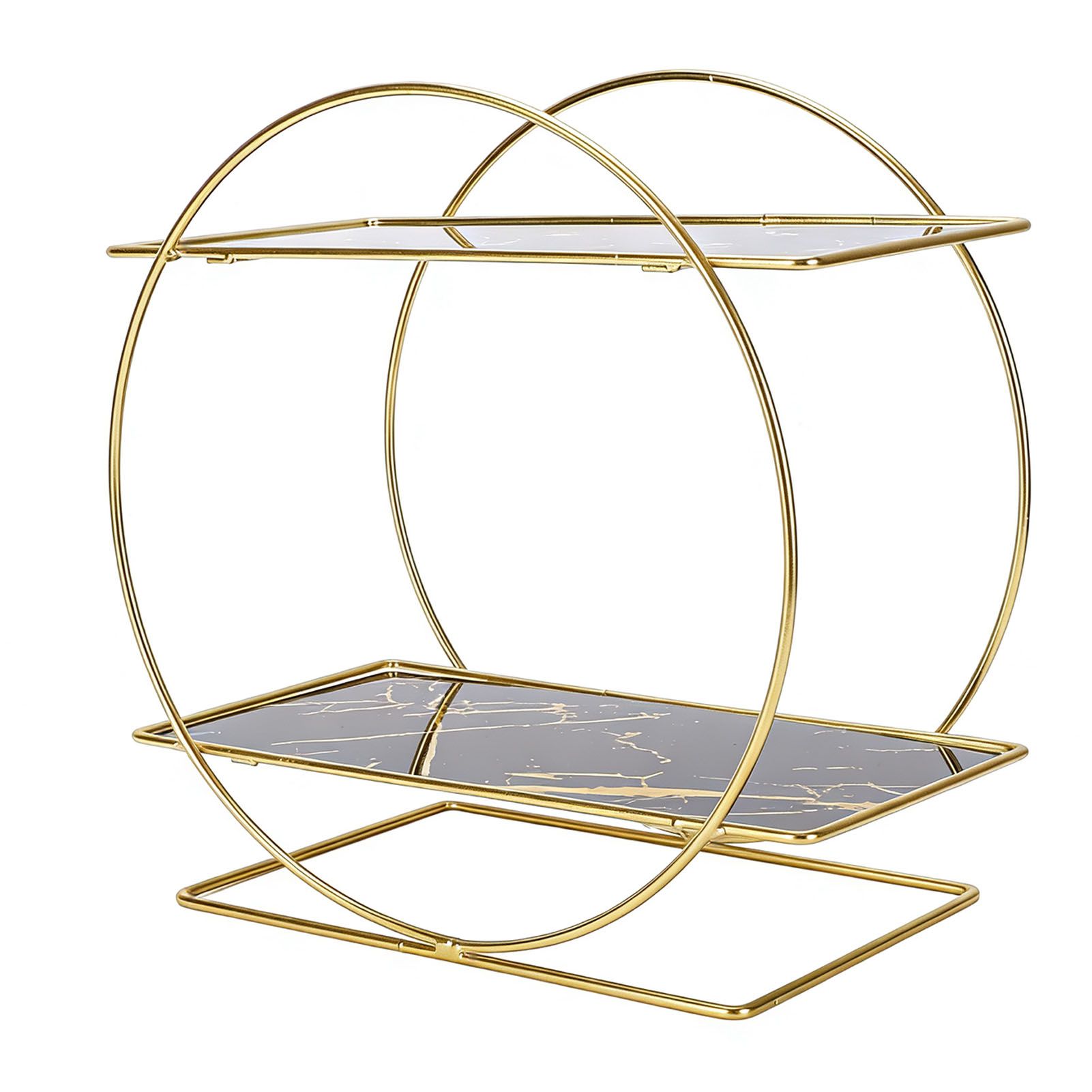 Bathroom Counter Organizer Iron Multipurpose 2 Tier Countertop Storage Shelf view 12