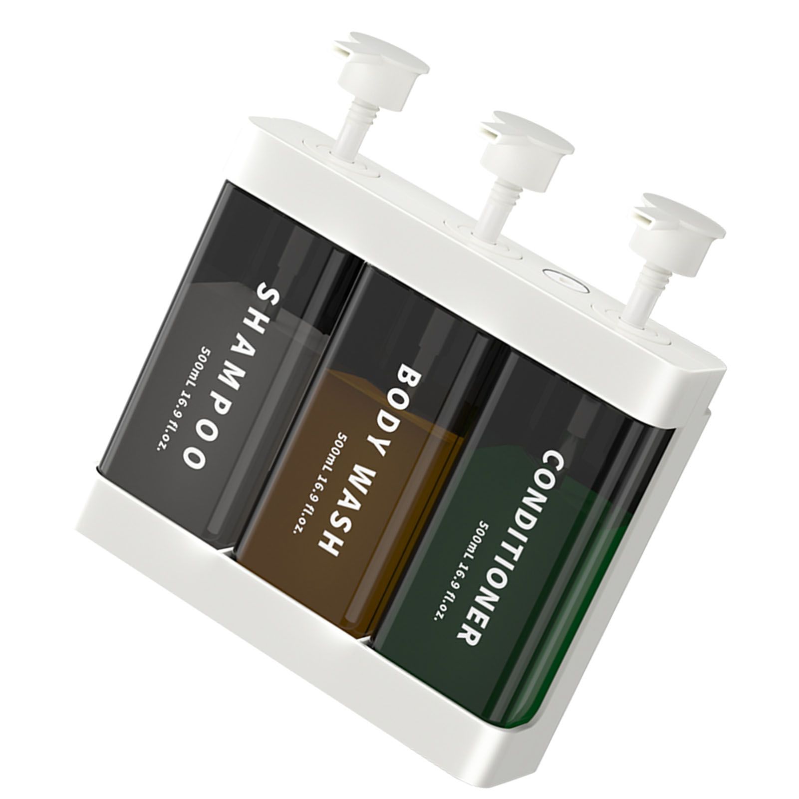 Soap Dispenser 3 Chamber Hand Press Soap Pump for Bathroom Kitchen Hotel view 8