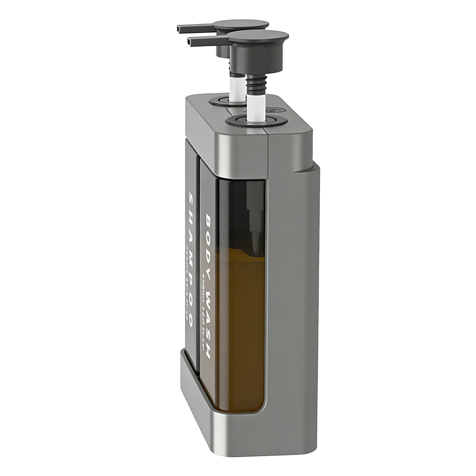 Shower Soap Dispenser 2 Chamber 2x500ML Capacity Wall Mount Hand Soap view 12