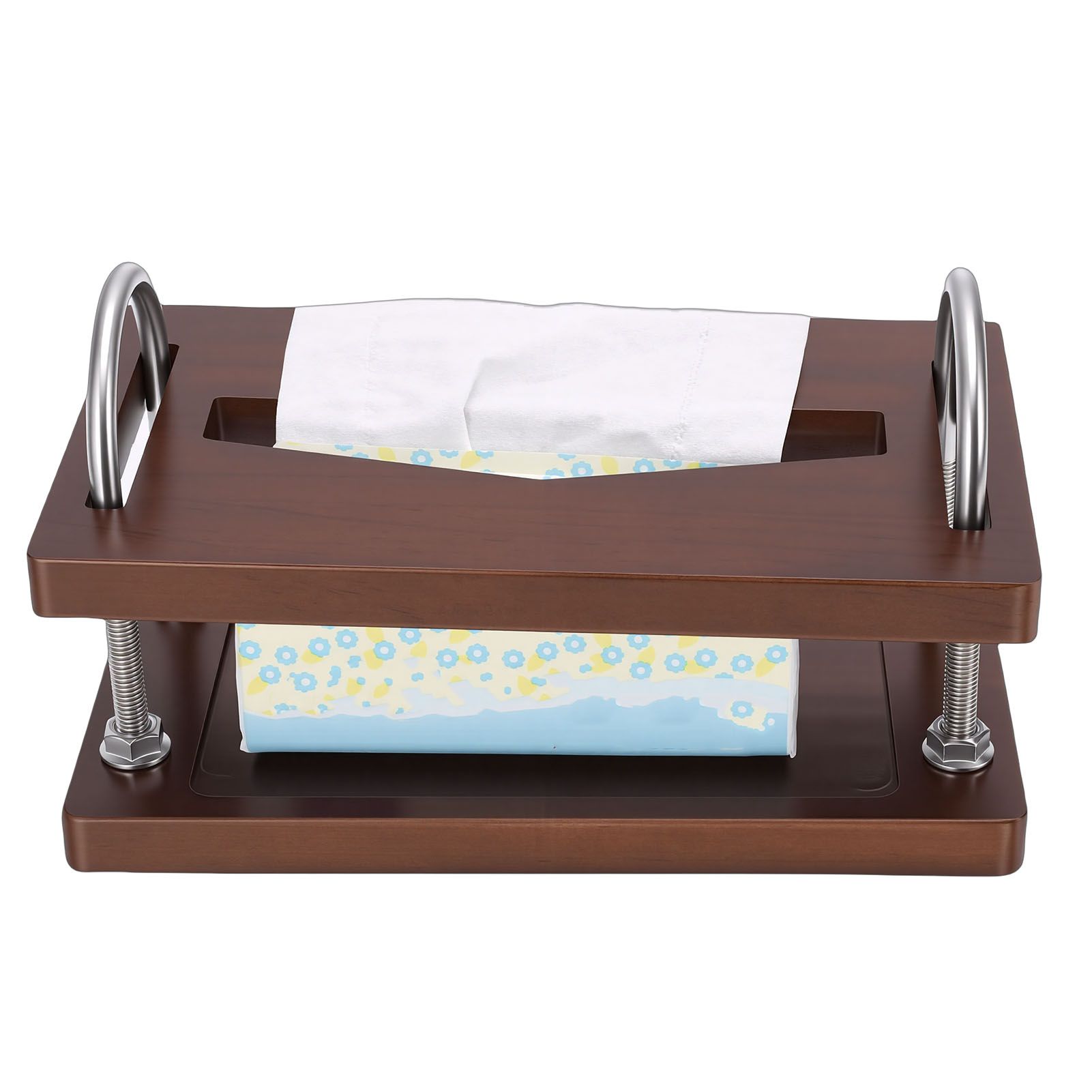Desktop Tissue Box Modern Innovative Napkin Holder Organizer Easy Access for view 6
