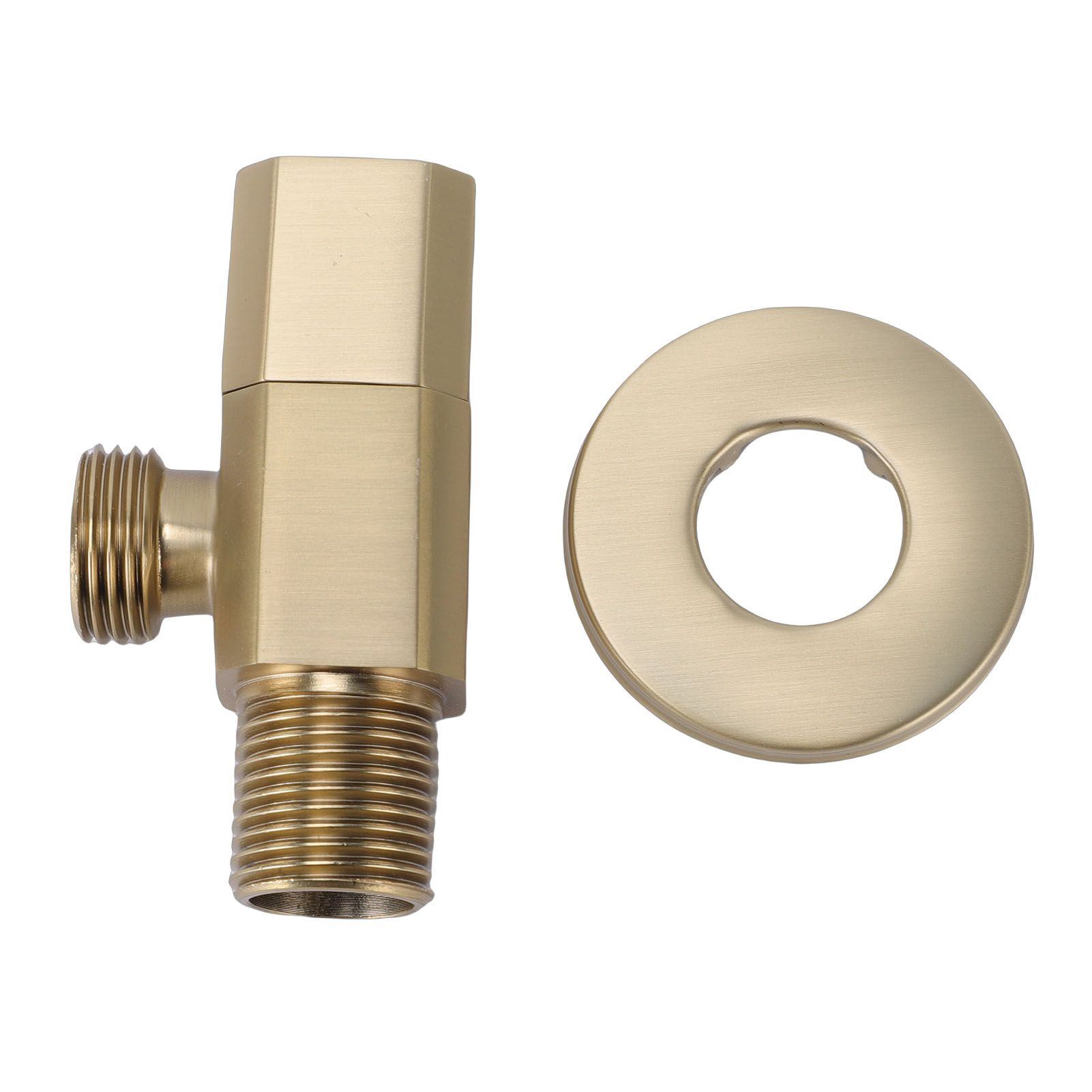 Angle Stop Valve Heavy Duty Brass G1/2 Interface Outlet Shut Off Valve view 3