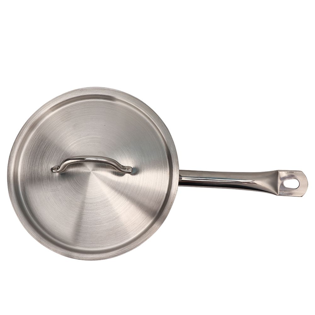 Stainless Steel Composite Bottom Cooking Pot Single Handle Saucepan with Lid view 4