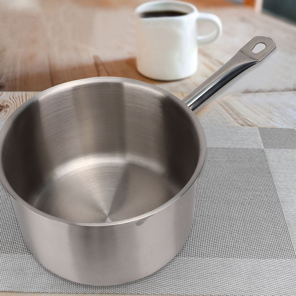Stainless Steel Composite Bottom Cooking Pot Single Handle Saucepan with Lid view 6