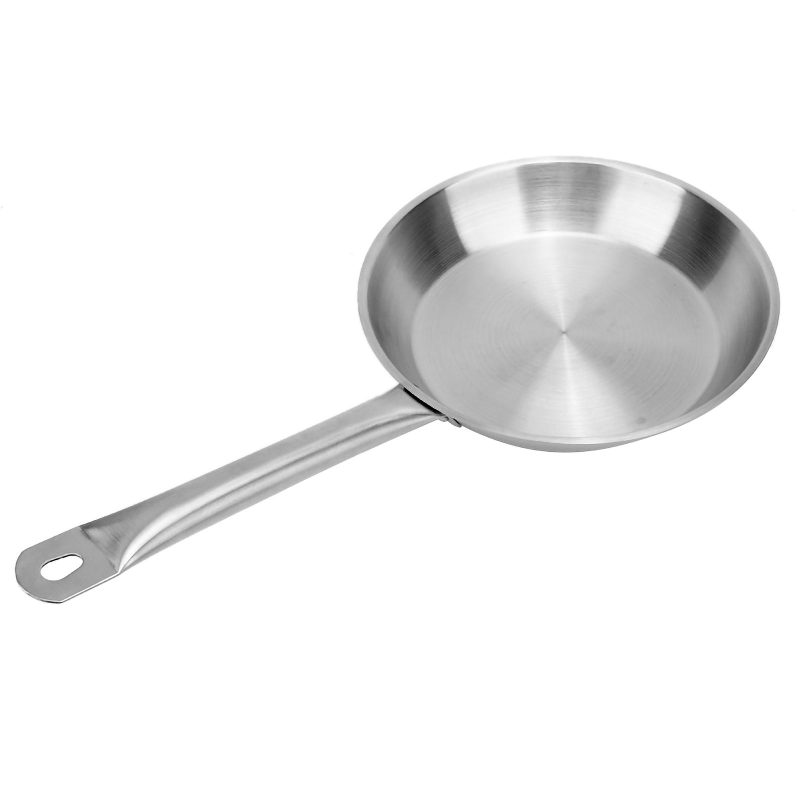 26 x 5cm Fry Pan Stainless Steel Steak Pot Composite Bottom Stew Meat Fried