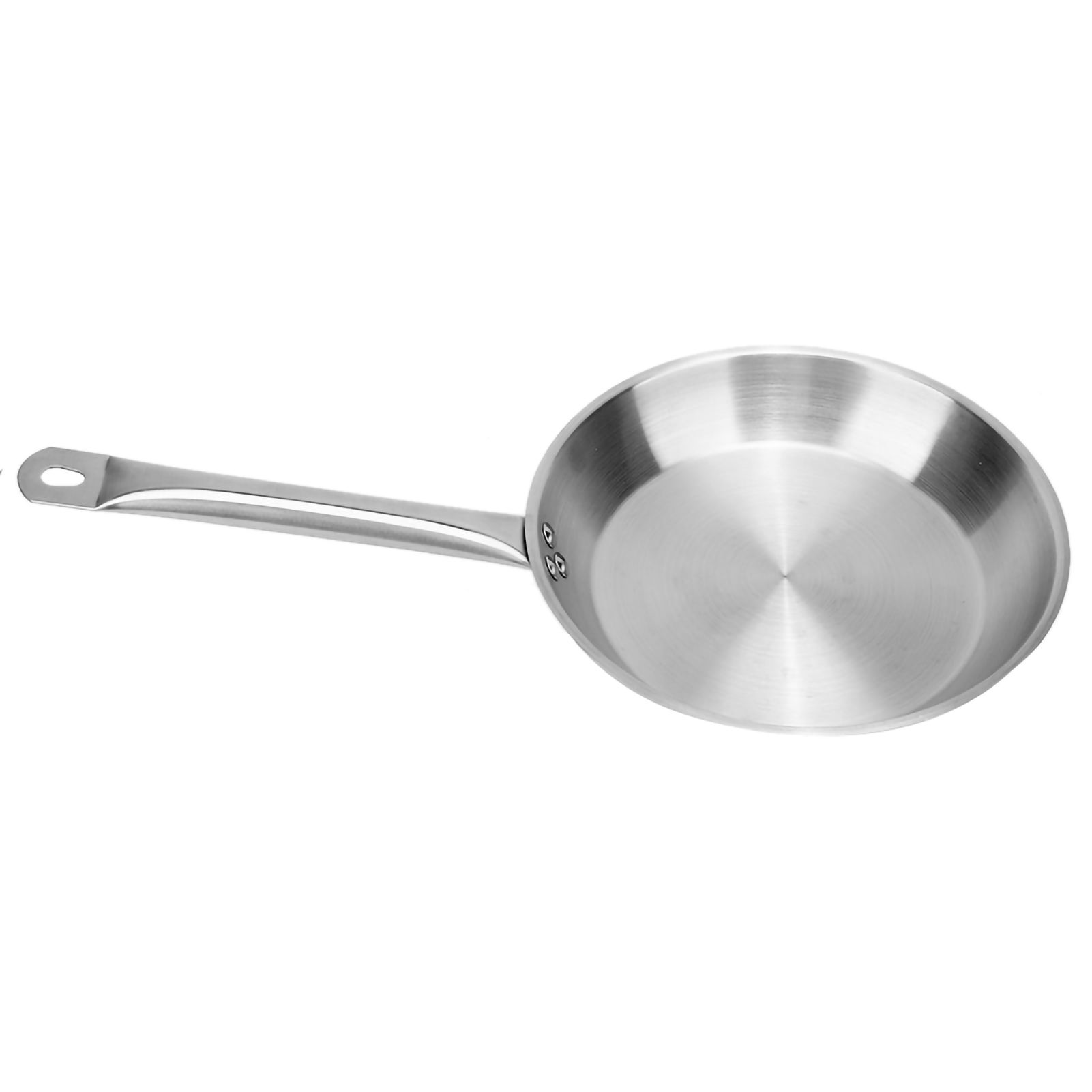 26 x 5cm Fry Pan Stainless Steel Steak Pot Composite Bottom Stew Meat Fried view 2