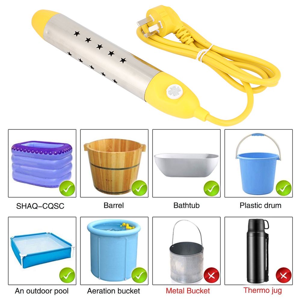 Stainless Steel Immersion Heater Heating Rod Automatic Power Off Water Boiler view 6