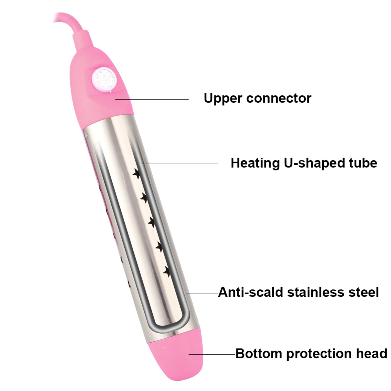 Stainless Steel Immersion Heater Heating Rod Automatic Power Off Water Boiler view 9