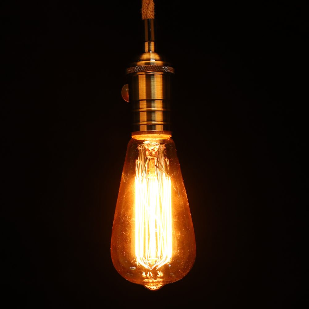 Vintage Style Single Head Hemp Rope Small Chandelier Pendant Light for Coffee view 4