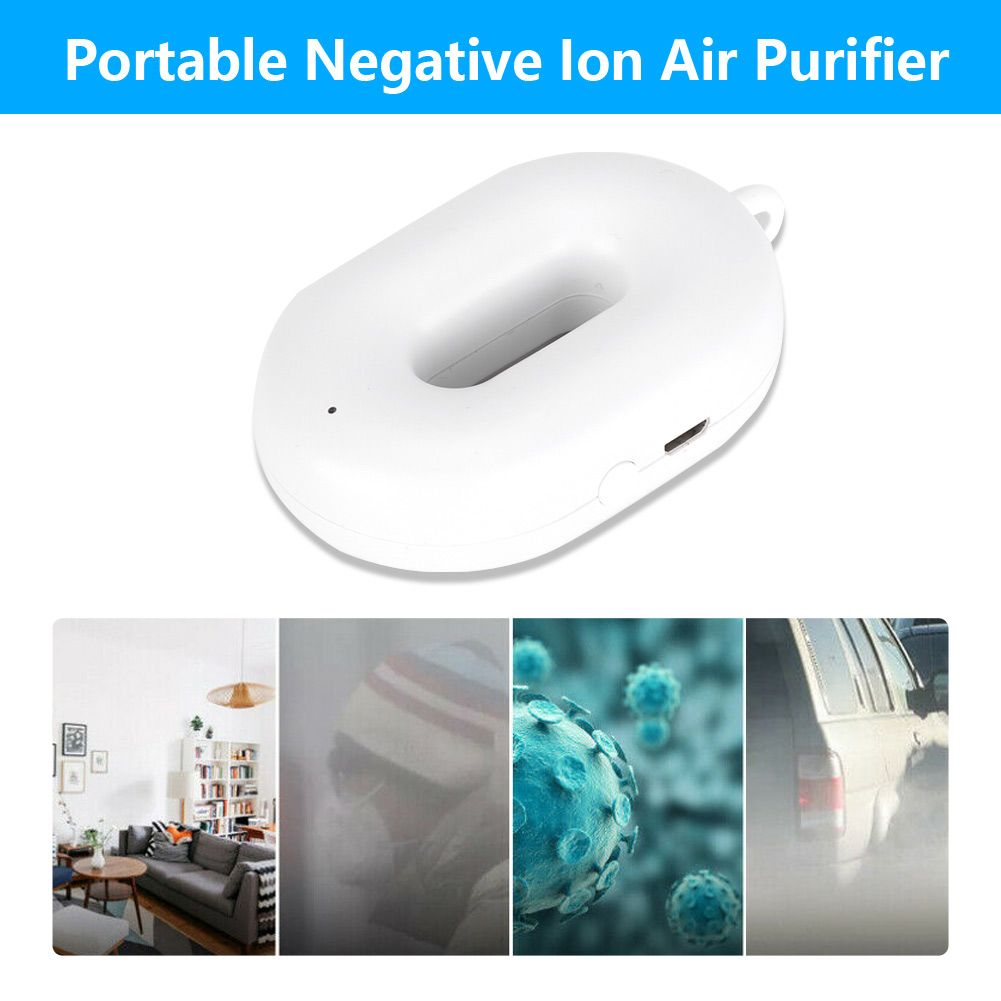 Neck Hanging Necklace Type Mini Portable Negative Ion Air Purifier Low Noise view 10