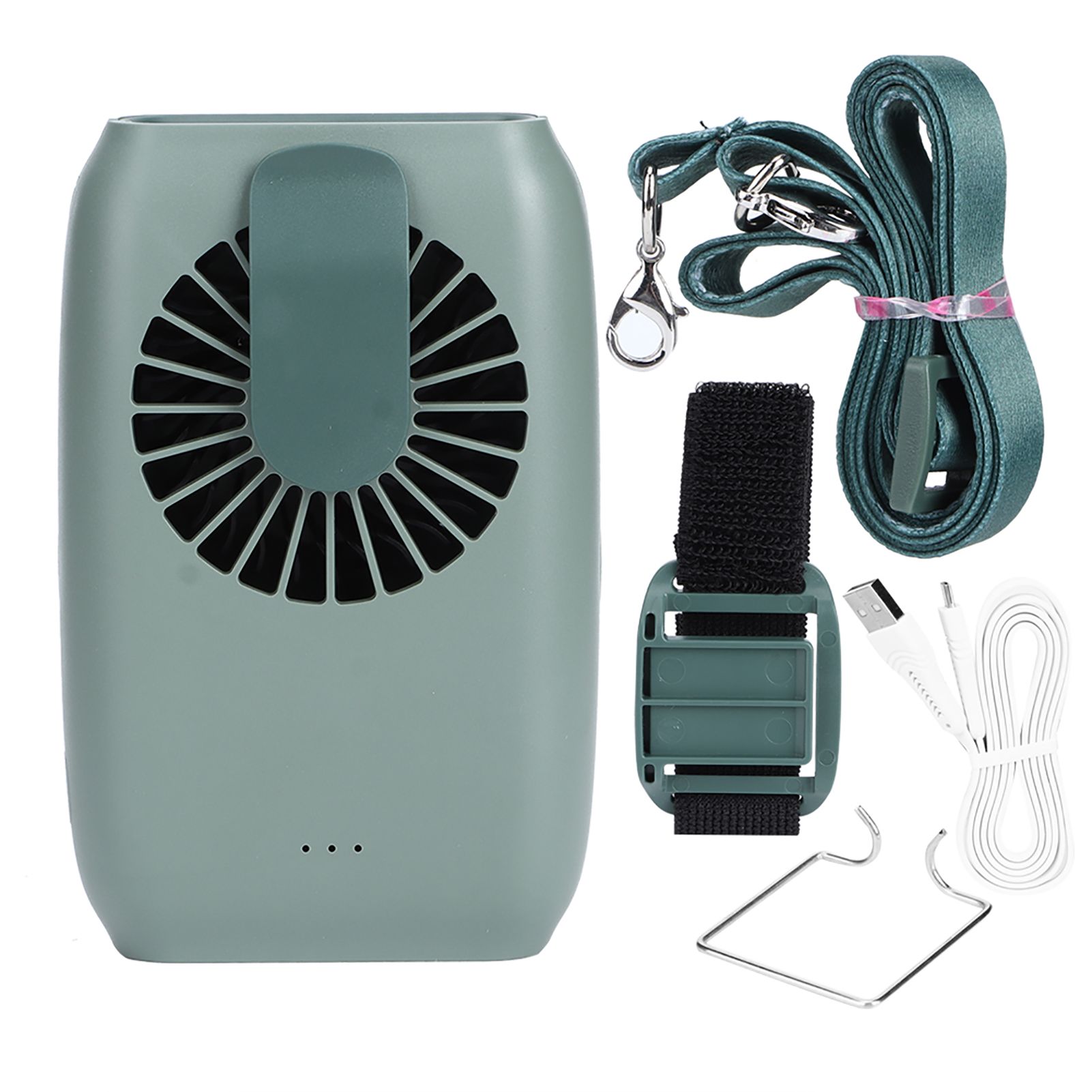 5V USB Powered Portable Mini Fan Hanging Waist Wrist Desktop Fan for Home view 2