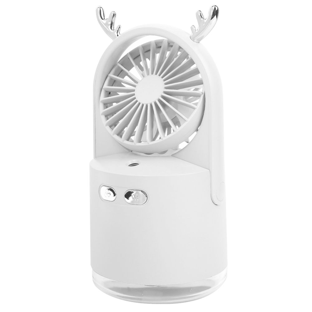 Desktop Fan Humidifier Portable USB Mist Spray Fan Cooling HumidifierWhite