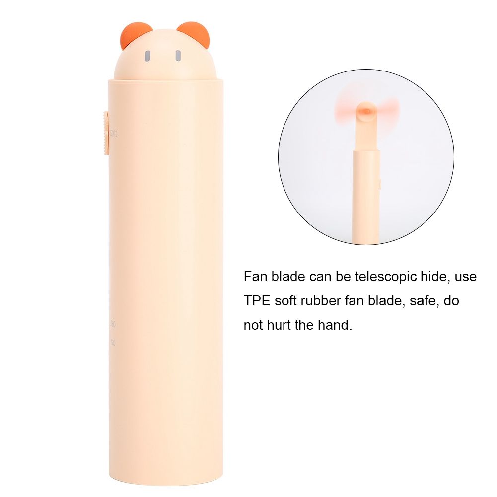 Mini Telescopic Fan Portable Hand Held Fan Power Bank USB Charging for Home view 11