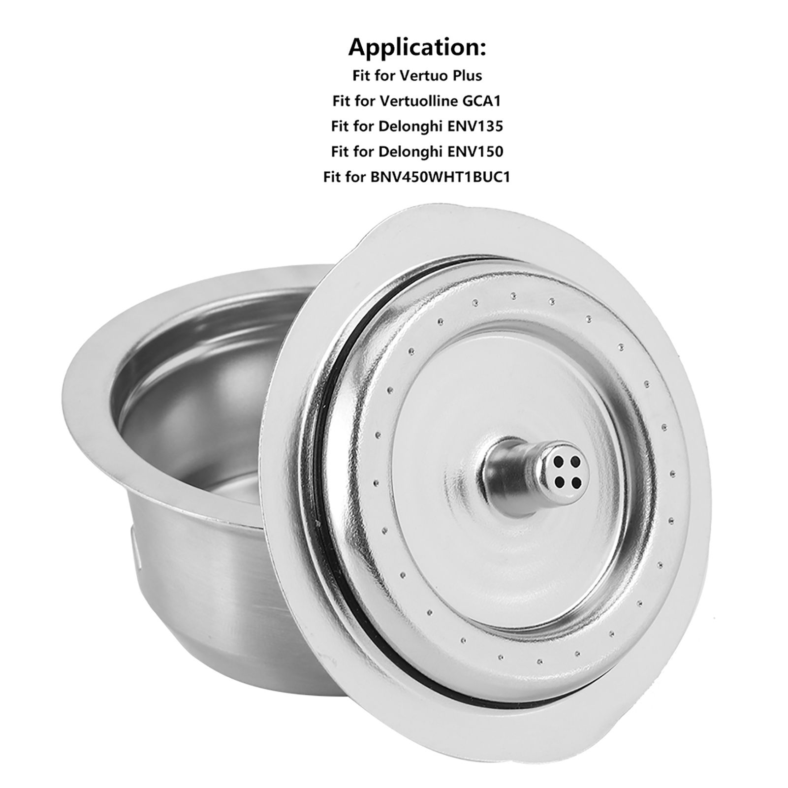 230ml Stainless Steel Reusable Coffee Capsule Cup Filter Kit Accessory Fit for view 11