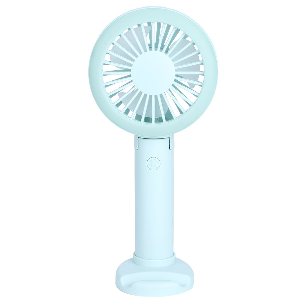 Handheld Folding Fan Mini Table Fan USB Charging for Travel Office RoomGreen view 12