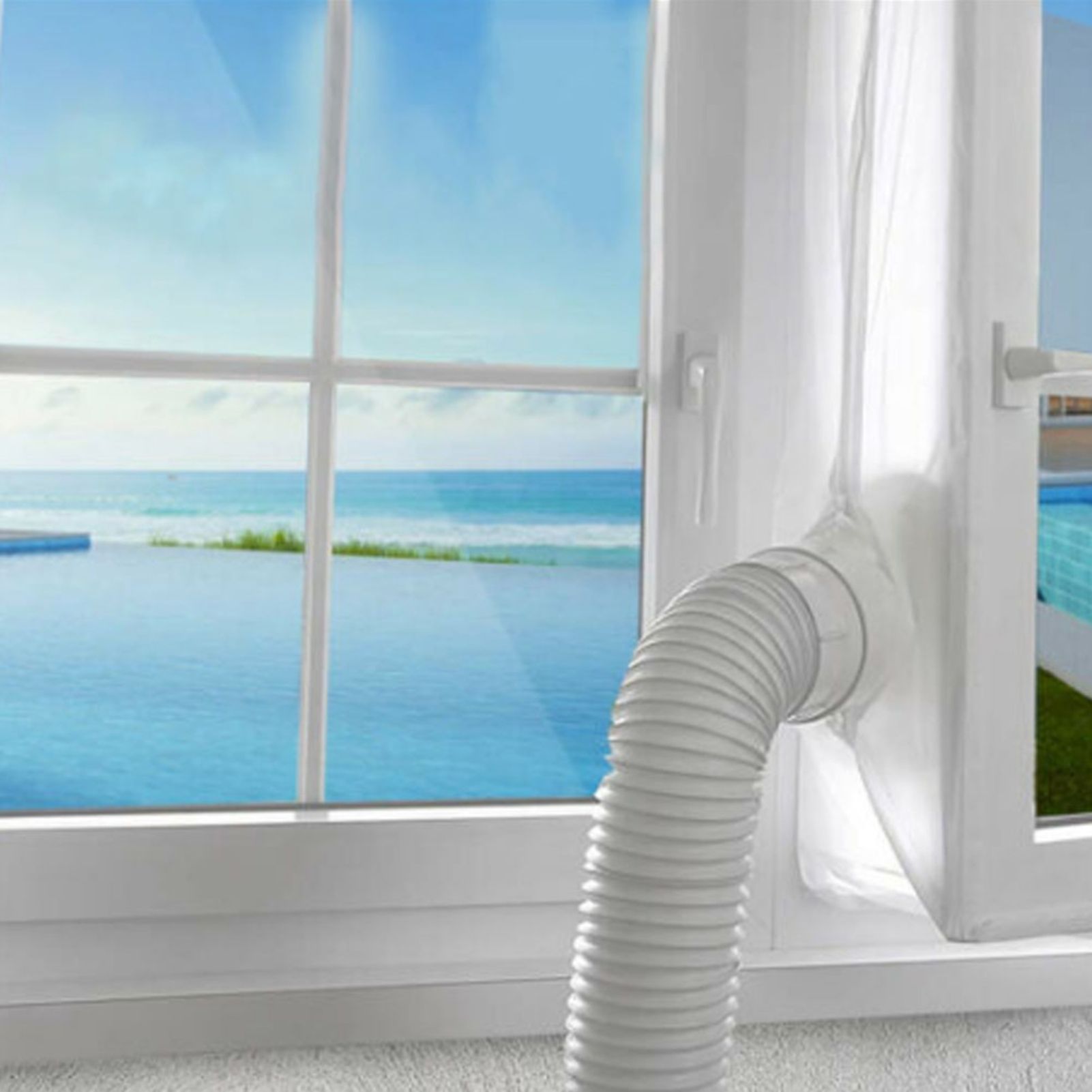 Universal Window Sealing Cloth Cover Accessories for Air Conditioner Exhaust view 5
