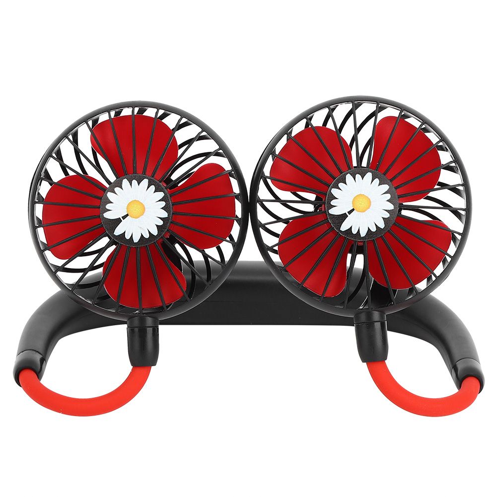 Daisy Pattern Portable Hand Free Neck Hanging Fan USB Rechargeable 3-Speed view 9