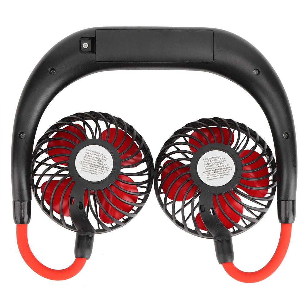 Daisy Pattern Portable Hand Free Neck Hanging Fan USB Rechargeable 3-Speed view 11