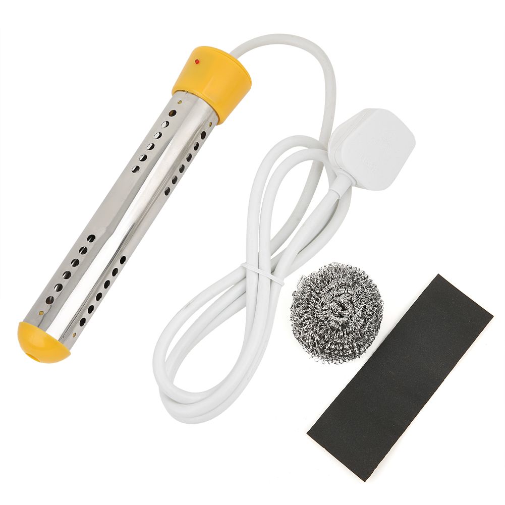 1.5m 2000W Immersion Electric Water Heater Heating Rod for Home Travel (Yellow view 2