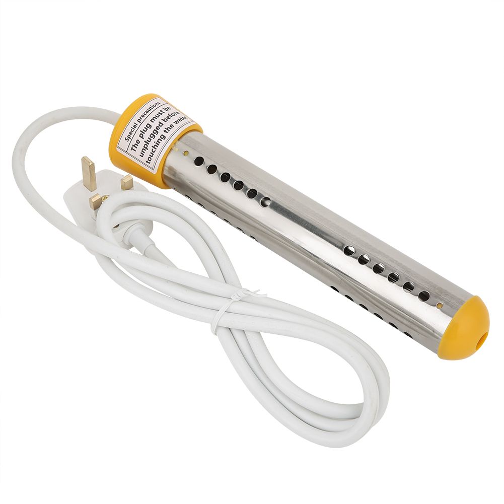 1.5m 2000W Immersion Electric Water Heater Heating Rod for Home Travel (Yellow view 10