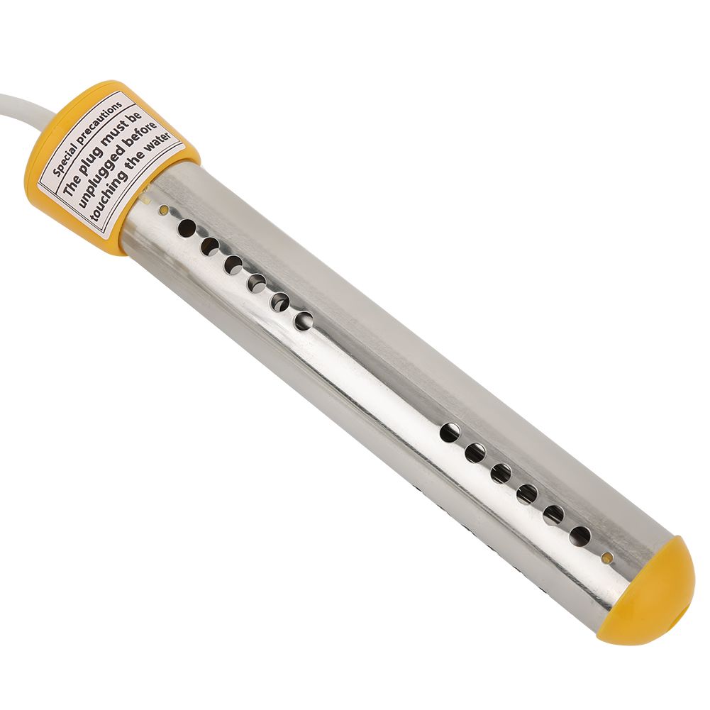 1.5m 2000W Immersion Electric Water Heater Heating Rod for Home Travel (Yellow view 11