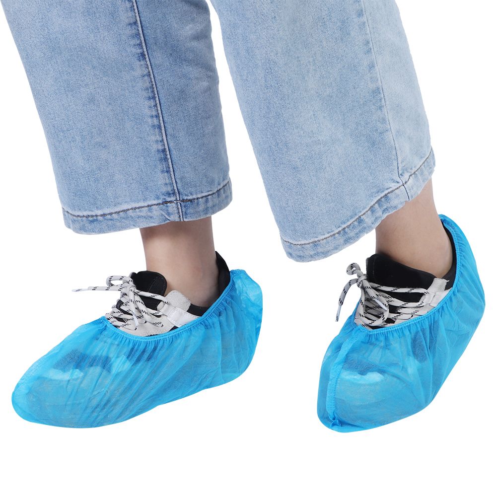 100pcs Non Woven Disposable Shoes Covers Breathable Dustproof Anti slip Shoe view 7