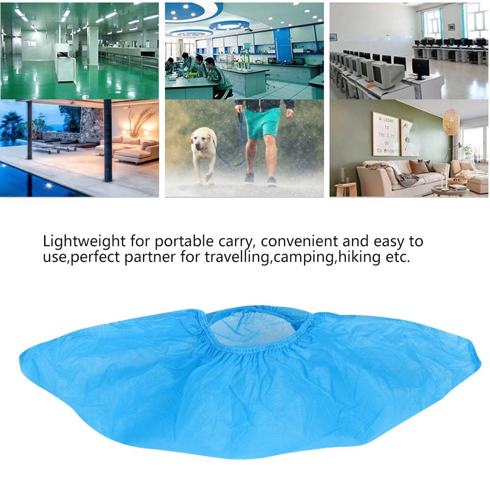 100pcs Non Woven Disposable Shoes Covers Breathable Dustproof Anti slip Shoe view 8