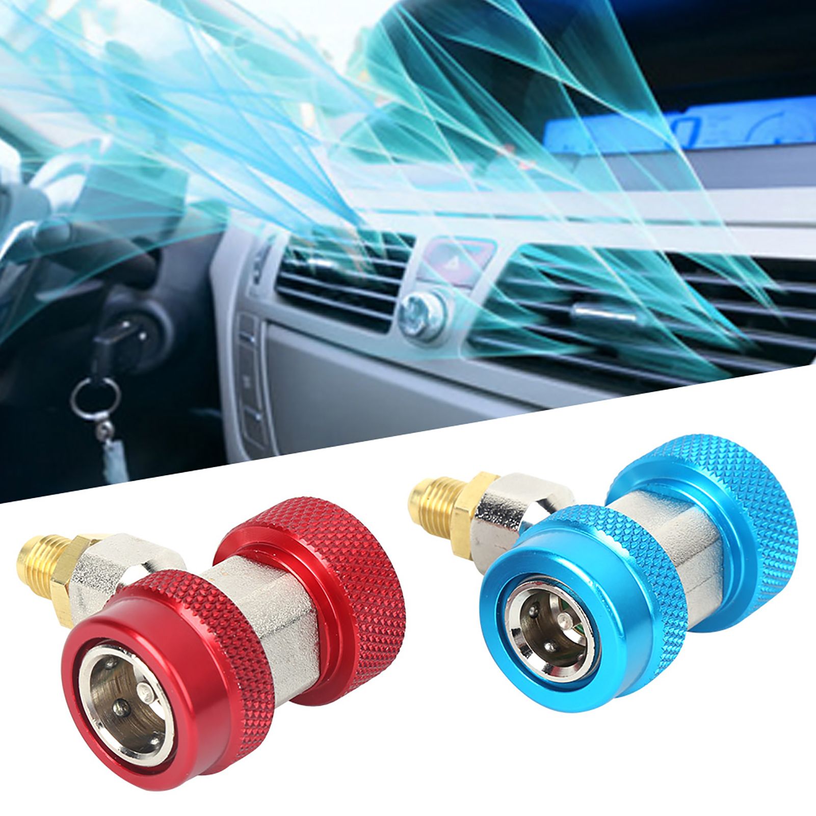 High and Low Pressure Air Conditioning Quick Connector Coupler Adapter view 6