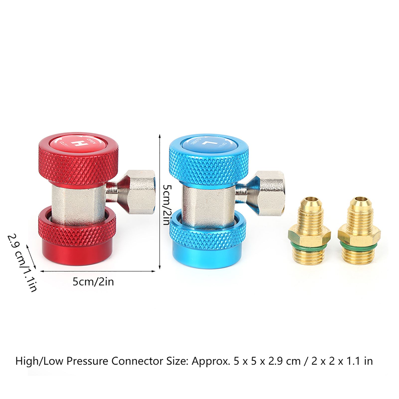 High and Low Pressure Air Conditioning Quick Connector Coupler Adapter view 8