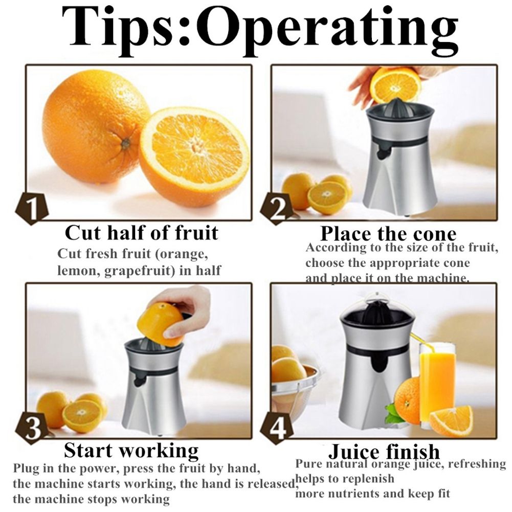 Electric Juicer Citrus Orange Lemon Squeezer Extractor Fruit Juice Machine view 10