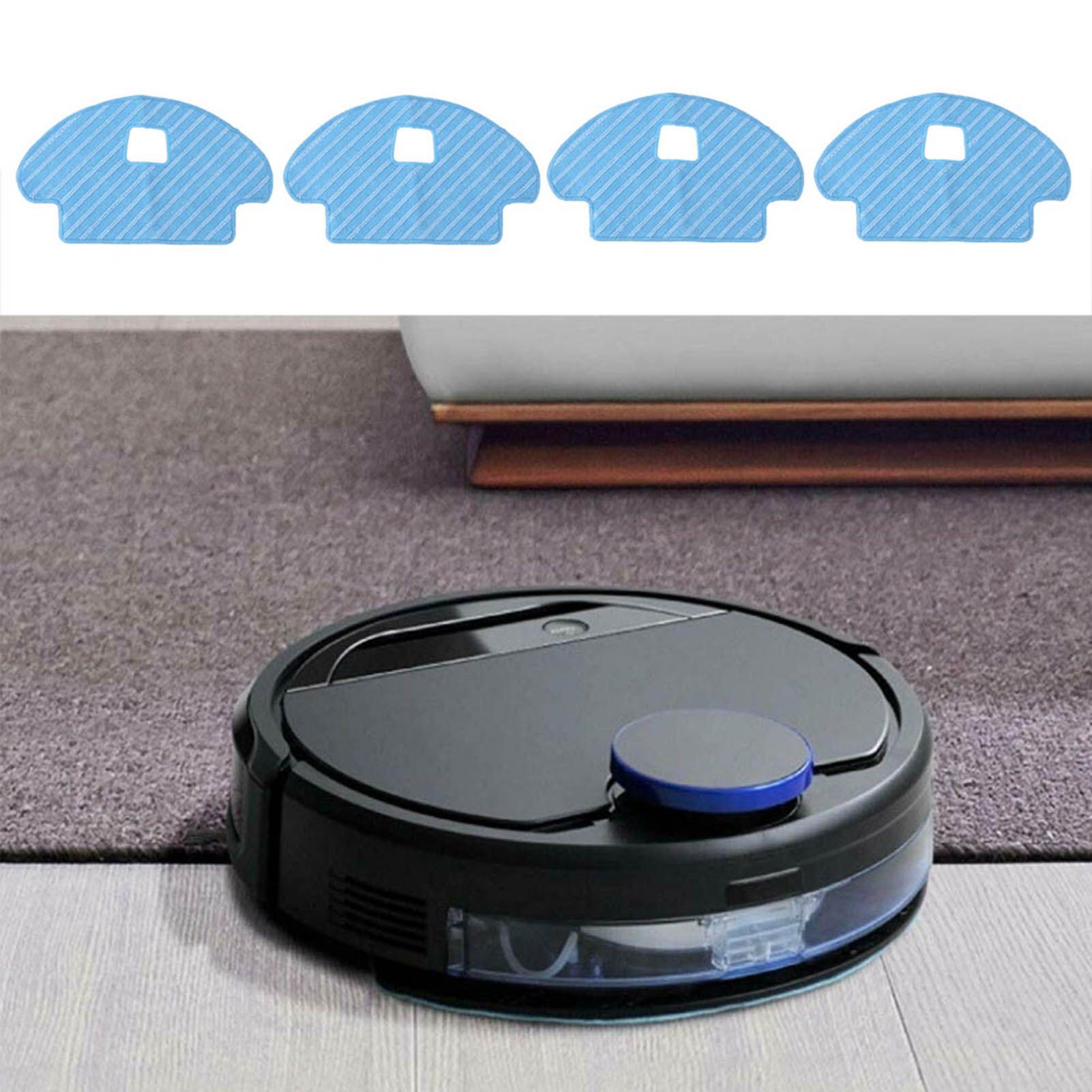 4pcs Mop Cloths Replacement Fit for Deebot Ozmo 930/610 Robotic Vacuum Cleaner view 7