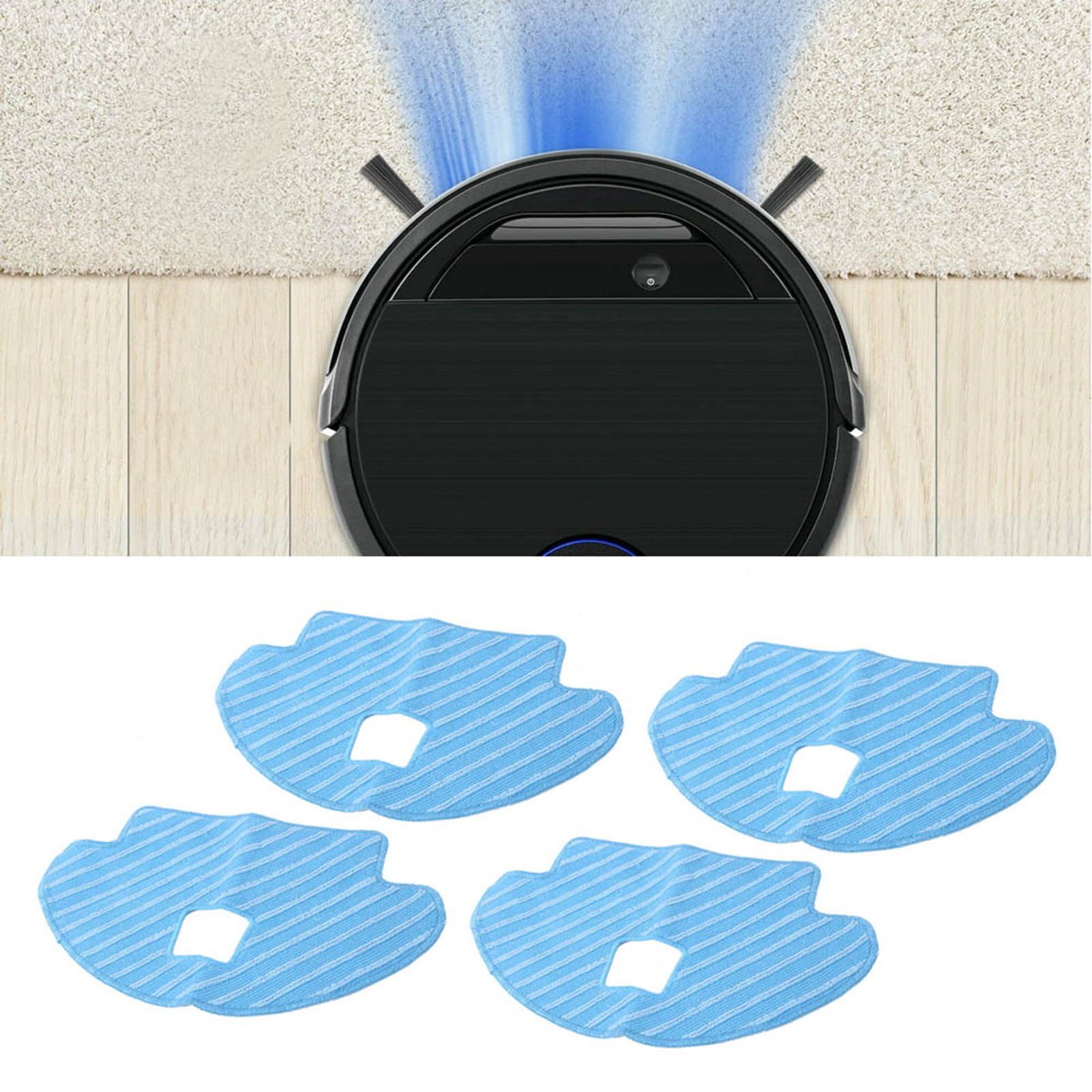 4pcs Mop Cloths Replacement Fit for Deebot Ozmo 930/610 Robotic Vacuum Cleaner view 8