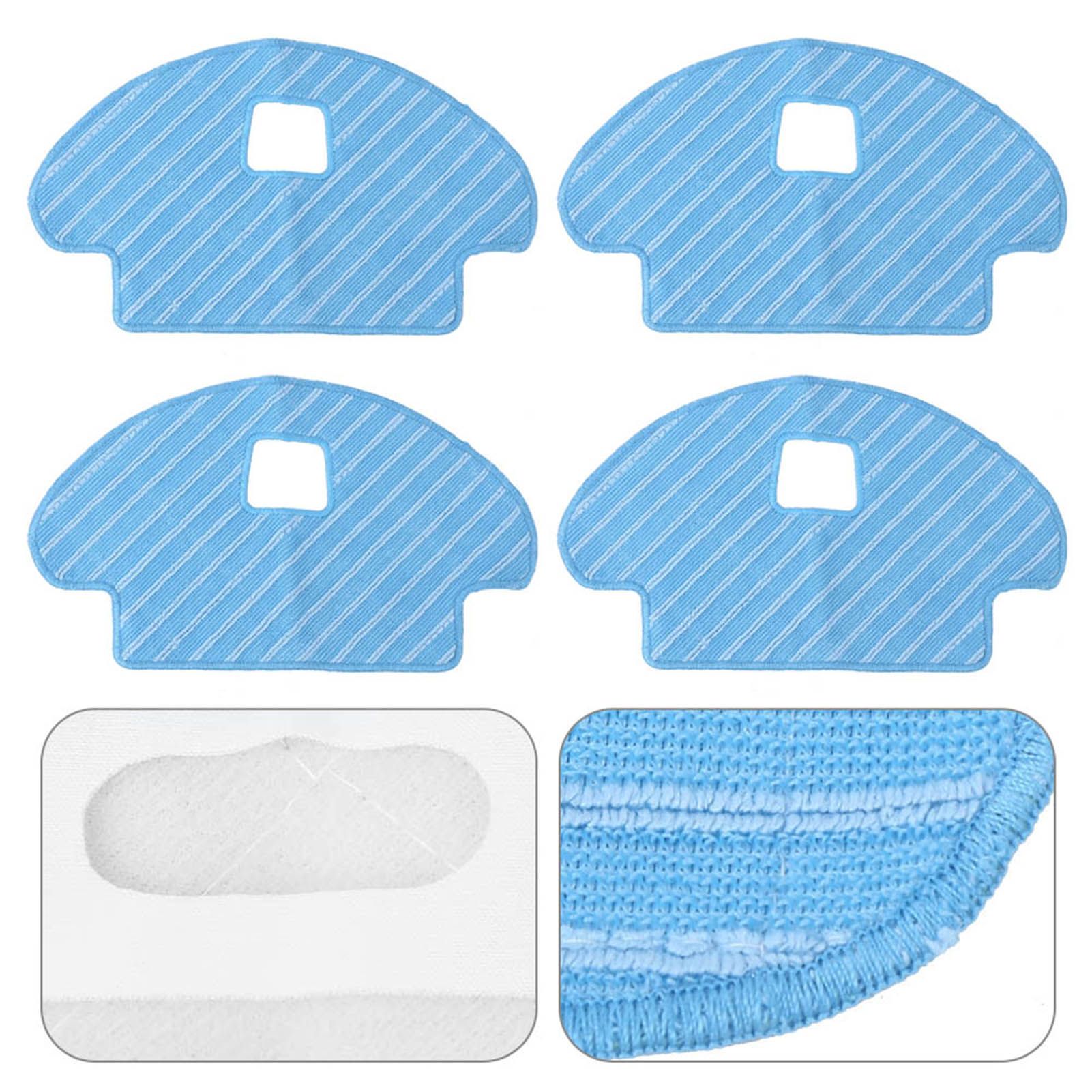 4pcs Mop Cloths Replacement Fit for Deebot Ozmo 930/610 Robotic Vacuum Cleaner view 10