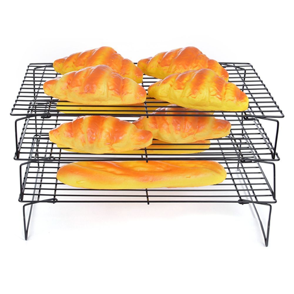 3‑Layer Folding Cooling Rack Baking Tools Cake Stand BBQ Grill Household Supplies view 3