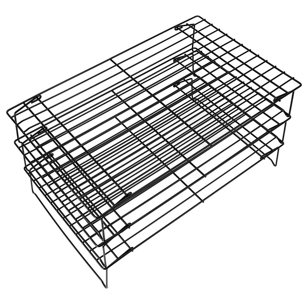 3‑Layer Folding Cooling Rack Baking Tools Cake Stand BBQ Grill Household Supplies view 12