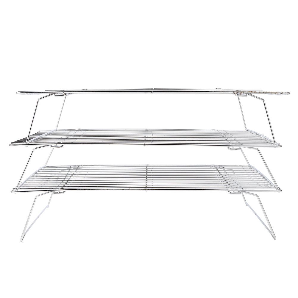 3‑Tier Cooling Rack Collapsible Folding Legs for Cookies Cakes Kitchen Baking view 4