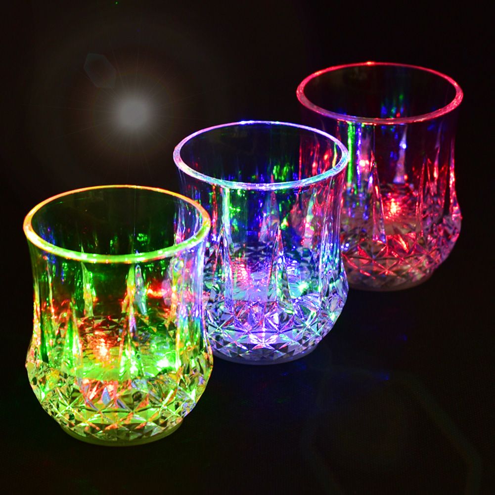 Automatic Light Color Change LED Flashing Cup Water Sensor Mug for Bar Party view 11