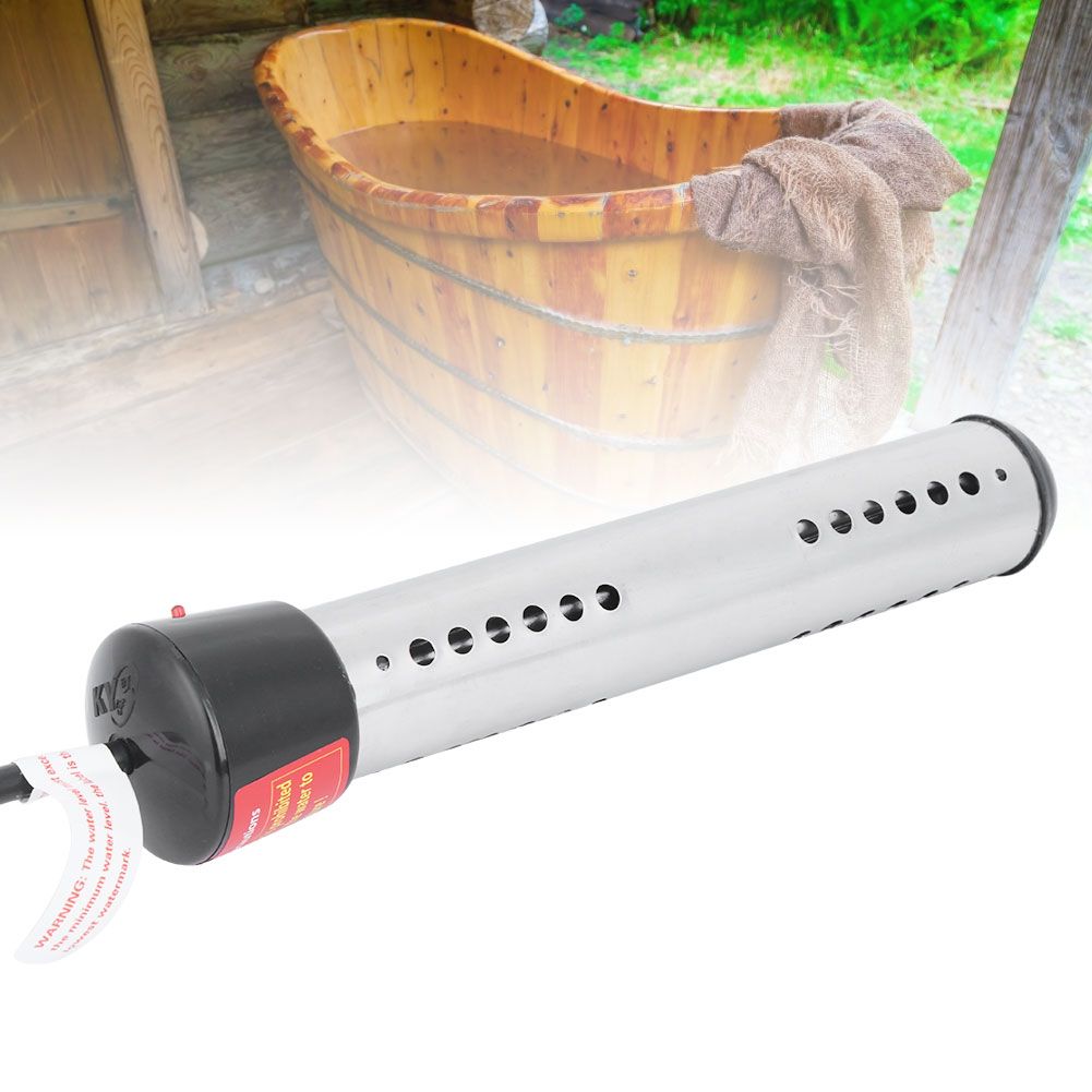 1500W 1.5m Floating Immersion Electric Water Heater Boiler for Swimming Pool Black view 10