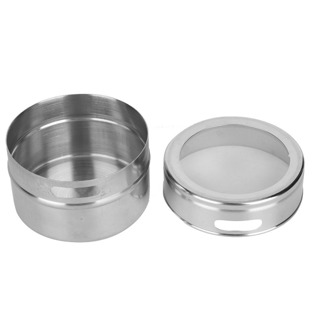 3Pcs Stainless Steel Seasoning Pot Can Spice Condiment Bottle Kitchen Barbecue view 12