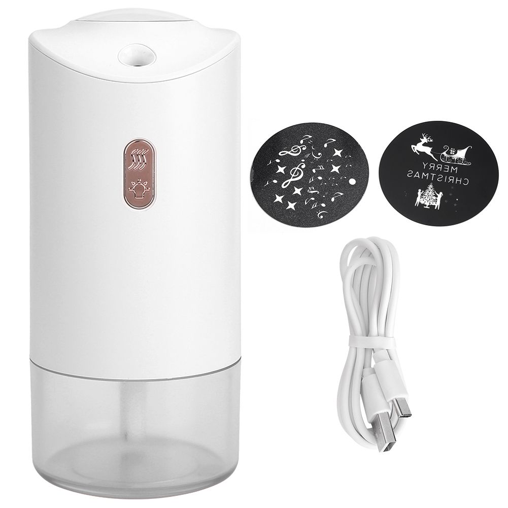 300ml Mini USB Rechargeable Air Humidifier with Projection Ambient Light for view 2