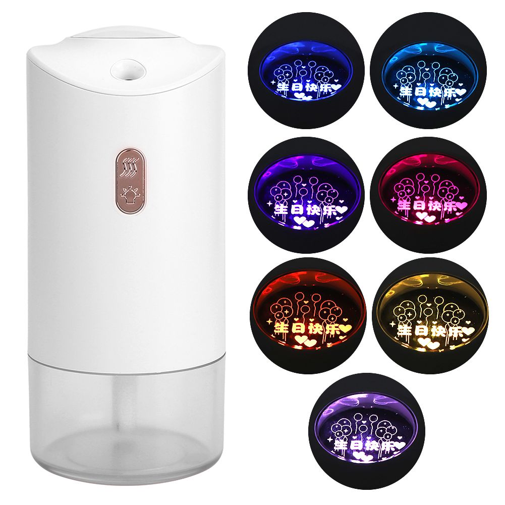 300ml Mini USB Rechargeable Air Humidifier with Projection Ambient Light for view 9